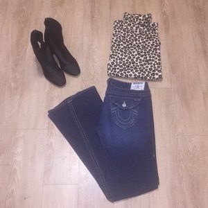 True Religion flare leg jeans
